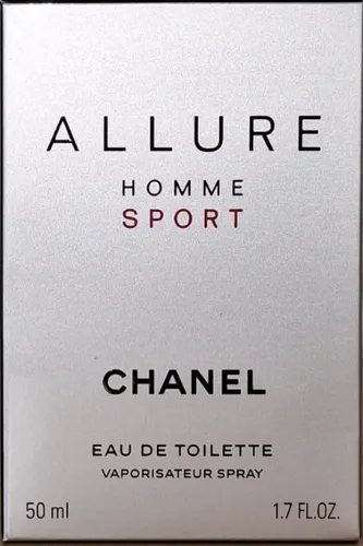 Chanel Allure HOMME Sport EDT 50 ml - Frischer Duft für Herren - Herrenparfüm mit spritzigen Noten, ideal für aktive Männer. 50 ml Eau de Toilette in OVP + Probe, perfekt für den täglichen Gebrauch.