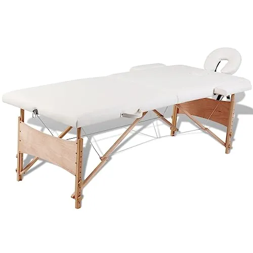 vidaXL Massagetisch Massagebank Liege Kosmetik Therapieliege 2 Zonen mit Tasche