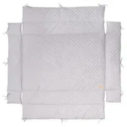roba Universal Laufgittereinlage Style grau - Weiteres Babymöbel-Zubehör, weiche Polsterung aus 100 % Polyestervlies für sicheren Spiel- und Kuschelspaß, passend für Laufgitter bis 100 x 100 cm und waschbar bei 30 °C.
