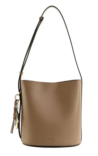 Elegante Braune Damentasche mit Abnehmbarem Schultergurt - Zeitlose braune Damentasche aus 100 % Leder, ideal für stilbewusste Frauen. Mit abnehmbarem Schultergurt, Druckknopfverschluss und praktischer Innentasche für optimale Organisation.