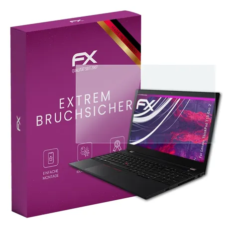 atFoliX Glasfolie für Lenovo ThinkPad T15 Gen 2 Panzerfolie 9H Schutzpanzer