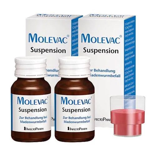 Molevac Suspension 2X25 ml - rezeptfreie Einnahmesuspension, ideal zur Unterstützung der Gesundheit