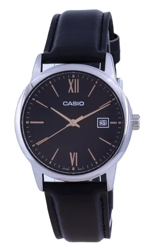 Casio Black Dial Stainless Steel Analog Quartz MTP-V002L-1B3 Men's Watch