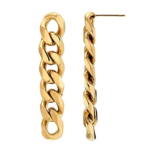 Heideman Ohrringe Damen Annina goldfarbend aus Edelstahl gold farbend matt Ohrschmuck für Frauen ohne Stein