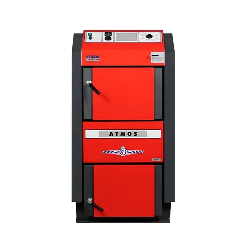 Heizkessel Atmos - GS Holzvergaser 15 kW - Brenner & Kessel, effizienter Holzvergaser mit 91,2 % Wirkungsgrad für umweltfreundliche Wärme und hohe Heizleistung von 15 kW.