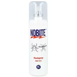Nobite Hautspray - Insektenschutz für Kinder ab 2 Jahren, bietet zuverlässigen Schutz vor Stechmücken und anderen Insekten mit 50% DEET.