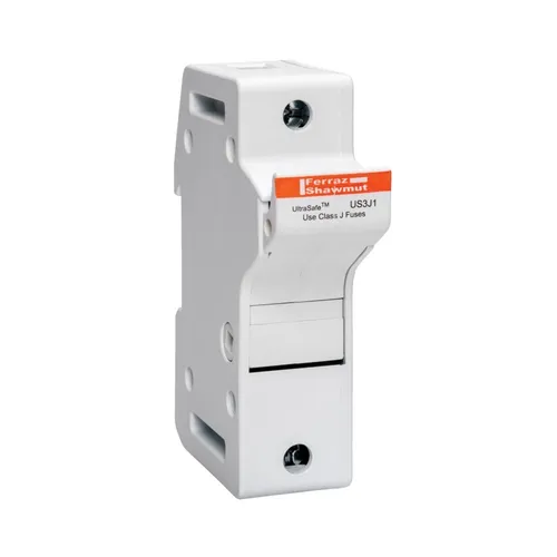 Mersen Sicherungshalter J ULTRA US3J1 - 6 Stück - Hochwertige Sicherungshalter für DIN-Schiene, ideal für die sichere Stromverteilung. Kompakt und robust, geeignet für verschiedene Anwendungen mit 600 V Nennspannung.