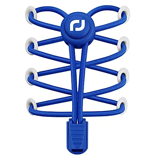 RJ-Sport Elastische Schnürsenkel mit Schnellverschluss – Schnellschnürsystem für einzigartigen Komfort, perfekten Sitz und starken Halt(Blau)
