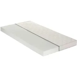P & B Kaltschaummatratze, Weiß, Textil, H2 + H3, Füllung: Vlies, rechteckig, 100x200 cm, Ober- und Unterseite versteppt, für Hausstauballergiker geeignet, wendbar, optimale Belüftung, verstellbare Lattenroste atmungsaktiv, schadstoffgeprüft, aktive Schulterzone, alternative Größen erhältlich, Wendematratze, orthopädische Matratze, Schlafzimmer, Matratzen Shop, Matratzen, Kaltschaummatratzen