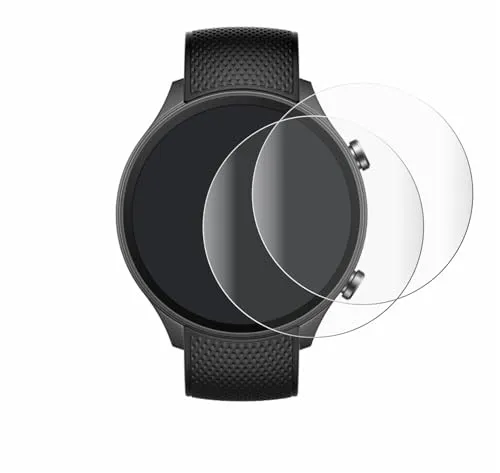 BROTECT 2 Stück Full-Cover Schutzfolie für OnePlus watch 2R Full-Screen Displayschutz-Folie [3D Curved, Anti-Fingerprint, Kristall-Klar]