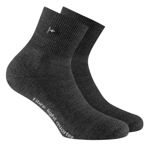 Rohner Wandersocke Fibre Light Quarter (Mischgewebe) denimschwarz - 1 Paar, Größe: 39-41