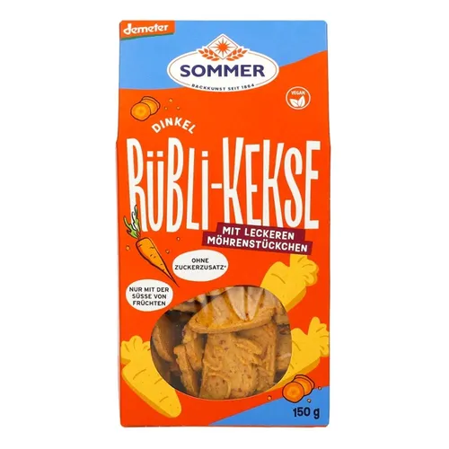 Dinkel - Rübli-Kekse - vegan Demeter 150g | SOMMER
