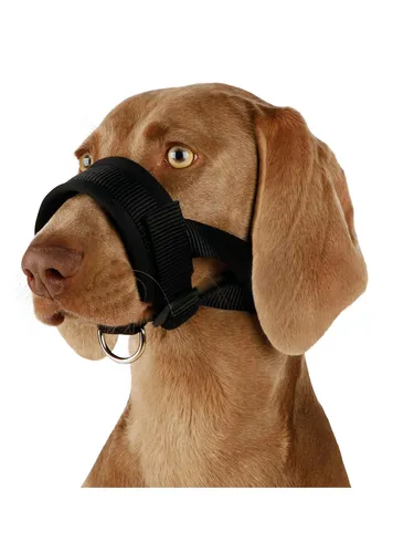 TRIXIE Maulkorb Maulschlaufe schwarz Größe: XL / z.B. Rottweiler Maße: 23-34 cm / Nackenband: 20-30 cm