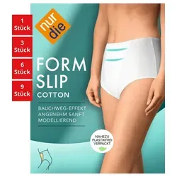 Nur Die Panty Formslip Cotton (1-St) weiß 48-50