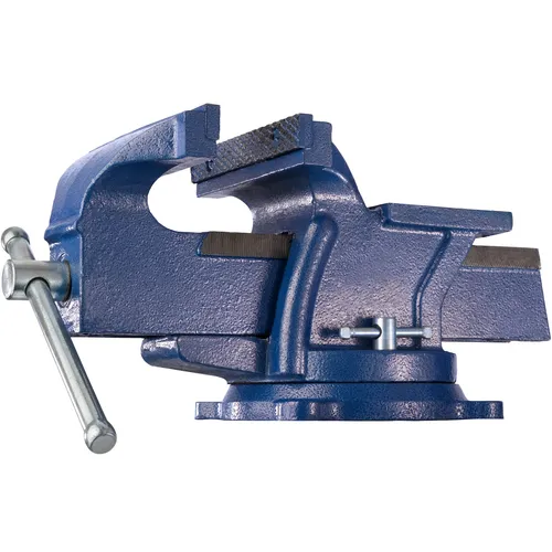 tectake® Drehbarer Schraubstock aus Gusseisen, 165 mm Spannweite - Robuster Tischschraubstock aus massivem Gusseisen mit 360° drehbarem Drehteller für maximale Flexibilität und präzises Arbeiten – ideal für Heimwerker und Profis!