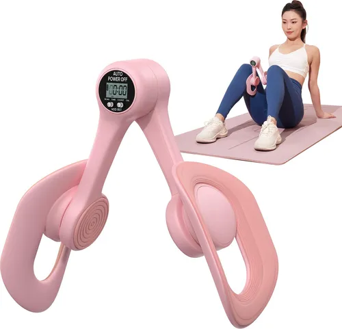 MERACH Beckenbodentrainer Oberschenkeltrainer - Beckenbodentrainer für Frauen, 360° drehbar mit LED Zähler. Ideal für Zuhause oder Büro, unterstützt postnatale Rückbildung und stärkt Gesäß, Rücken und Arme.