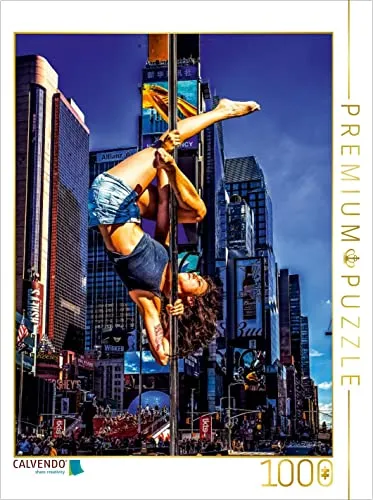CALVENDO Puzzle EIN Motiv aus dem Kalender Poledance on The Streets of New York 1000 Teile Puzzle hoch | 1000 Teile Lege-Größe 48 x 64 cm Foto-Puzzle für glückliche Stunden