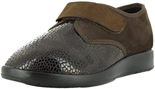 VAROMED Zürich Orthopädische Schuhe Damen & Herren bei Hallux, Rheuma oder Arthrose I Mocca I Gr. 47 I Gesundheitsschuhe für sehr empfindliche Füße I Made in Germany