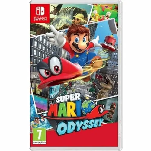 Nintendo Super Mario Odyssey für Switch - Abenteuerliches 3D-Spiel für Nintendo Switch, mit kooperativem Modus für 2 Spieler und innovativer Steuerung durch Cappy, die Mario neue Fähigkeiten verleiht.