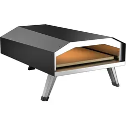 Toboli Gas Pizzaofen mit Pizzastein 330x330mm tragbar für Garten und Outdoor gasbetriebener Ofen