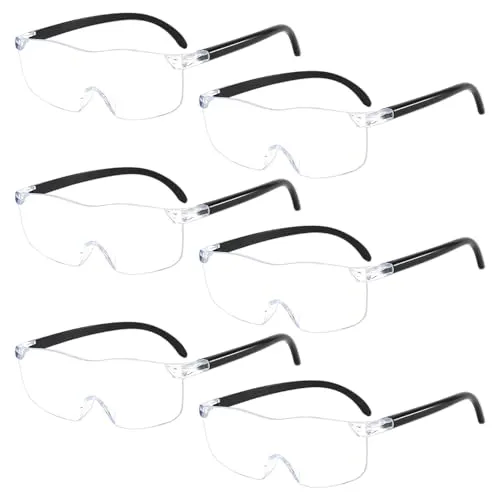 6pcs Vergrößerungsbrille Lupenbrille für Brillenträger Kopflupe Die Vergrößerungen Betragen 3X 5X 8X 10x 12x 16x Eignet Sich zum Lesen Im Alter für Handarbeiten Und Präzisionsarbeiten