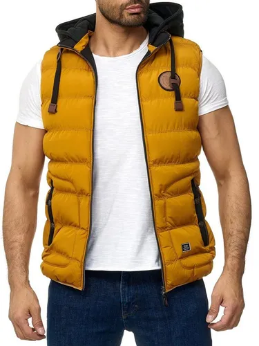 BLACKROCK Steppweste BR1701 - Herren Outdoor-Weste mit abnehmbarer Kapuze - Herren-Westen, sportliche Slim-Fit Passform mit abnehmbarer Kapuze aus Sweatware und 3 praktischen Taschen für Outdoor-Aktivitäten.