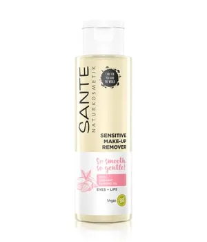 Sante Sensitive Make-up Remover für sensible Haut 110 ml - Sanfter Make-up Entferner für empfindliche Haut. Entfernt wasserfestes Make-up, spendet Feuchtigkeit und kommt in einer nachhaltigen 100% rPET Flasche. Ideal für schonende Reinigung und einfache Anwendung.