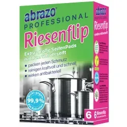abrazo PROFESSIONAL Riesenflip Reinigungspads 285102 , 1 Packung = 6 Stück