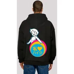 F4NT4STIC Kapuzenpullover Heidi Kopf Motiv Heroes of Childhood Nostalgie, Retro, Heroes of Childhood schwarz S (46)