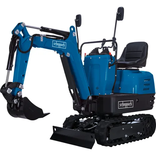 Scheppach Benzin Mini-Bagger EXC815 | 8,5PS für enge Baustellen - Sonstige Gartentechnik mit kraftvollem 8,5 PS Motor, E-Start und 690mm Spurbreite – ideal für schwer zugängliche Stellen und enge Durchgänge.