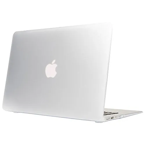 NALIA Hardcase kompatibel mit MacBook Air 13 Zoll (2015), Slim Case Hülle Cover Schutzhülle Matt, Transparent Protector Sleeve Hartschale, Front & Backcover Laptop Tasche Skin, Farbe:Transparent