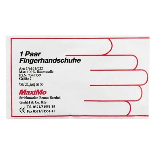 Handschuhe Strick Baumwolle Größe 7 dünn Inhalt: 2 St