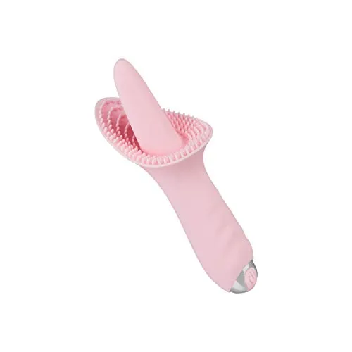 EIS Auflegevibrator mit zungenförmiger Spitze | Wiederaufladbarer Vibrator mit 10 Programmen | Wasserdichtes (IPX7) Sex-Spielzeug für Frauen | Gleitfreudiges Material | Starke Vibrationen | 14 cm