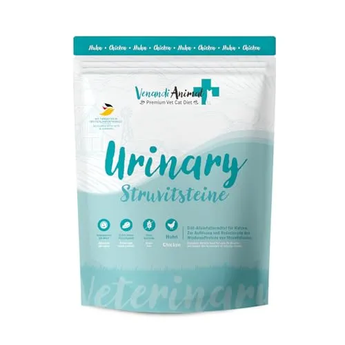Venandi Animal Vet - Premium Trockenfutter für Katzen - Diät - Urinary - Struvitsteine - Huhn, 1er Pack (1 x 1,5kg), getreidefrei