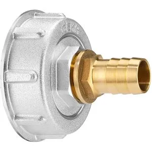 GEKA IBC-Adapter 30.0041.8, aus Messing, für S60x6 Gewinde, mit 3/4 Zoll Schlauchtülle