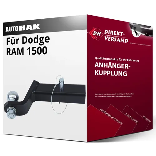 AUTO HAK Starr Anhängekupplung für Dodge RAM 3500 (2009-heute) - Anhängerkupplung von Auto Hak mit 3500 kg Anhängelast, keine Eintragung in Fahrzeugpapiere notwendig - ideal für vielseitige Transporte.