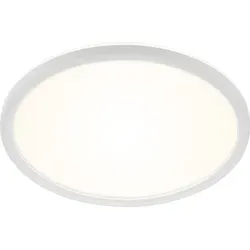Briloner LED Bad-Deckenleuchte 18W - Weiß - Lampen mit IP44 Spritzwasserschutz, extrem flach und energieeffizient mit 2400 Lumen für eine angenehme Atmosphäre im Badezimmer.