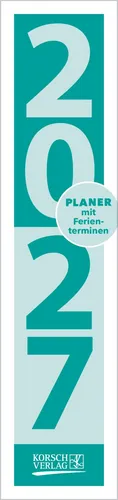 Streifenplaner Compact Türkis 2027 Verlag Korsch