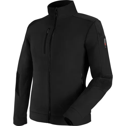 Würth MODYF Fleecejacke Cetus Arbeitsjacke aus Fleece für Herren Bequem, strapazierfähige Herren Arbeits-Fleecejacke, Schwarz