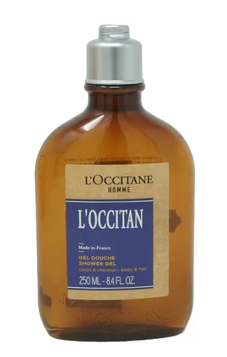 L'OCCITANE Duschgel L'Occitan Homme - Duschgel für Haut und Haar, 250 ml, mit erfrischendem Duft von Zitrusfrüchten und ideal für Männer, die ein belebendes Pflegeerlebnis suchen.