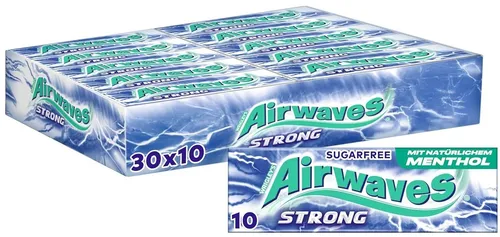 Wrigleys Airwaves Strong - Kaugummi - 30 Packungen