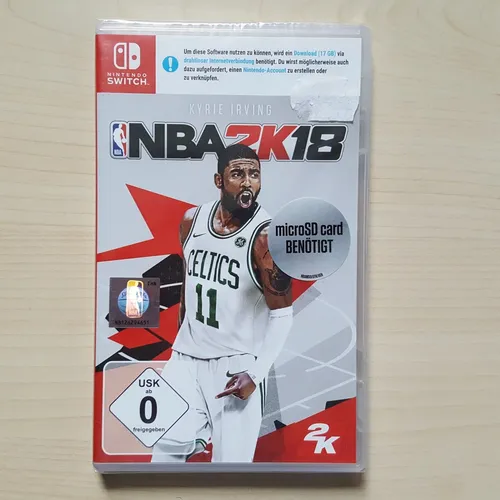 NBA 2K18 für Nintendo Switch - Sportspiel in OVP - Erlebe die Basketball-Simulation NBA 2K18 auf der Nintendo Switch, ideal für Sportliebhaber und Spieler jeden Alters, USK ab 0 Jahren.