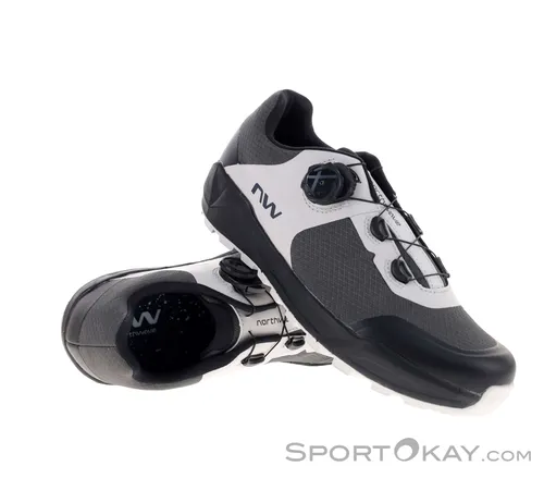 Northwave Corsair 2 Herren MTB Schuhe - Grau - Größe 43 - Die Northwave Corsair 2 Herren MTB Schuhe bieten höchsten Tragekomfort und Grip für Ihre Touren. Mit atmungsaktivem Obermaterial und innovativer Damp Evo-Laufsohle sind sie ideal für Radfahren und Gehen.