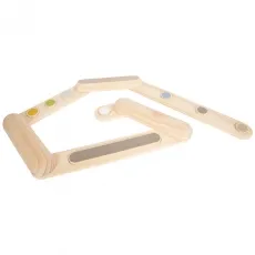 small foot Balancierstege "Adventure" aus Holz - Balance Boards, beidseitig nutzbar für kreative Balancierstrecken, fördert Gleichgewichtssinn und Körperspannung, ideal für drinnen und draußen, ab 3 Jahren.