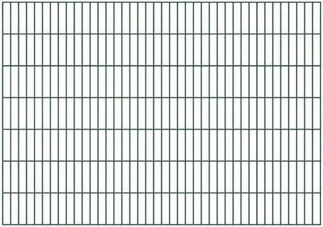 Alberts Doppelstab-Gittermatte 2000mm x 1400mm - Grün RAL 6005 - Gartenzäune | Langlebiger Doppelstabmattenzaun aus korrosionsbeständigem Stahl mit glatter Kunststoffbeschichtung für optimalen Witterungsschutz.