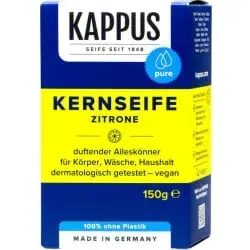 Kappus Kernseife Zitrone, 150 g 1 Packung = 1 Stück
