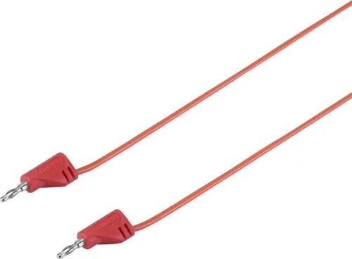 VOLTCRAFT MSB-200 Messleitung Lamellenstecker 2mm Lamellenstecker 2mm 30.00cm Rot 1St.