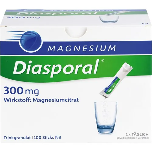 Magnesium-Diasporal 300 mg - 100 St - Nahrungsergänzungsmittel für die schnelle Magnesiumversorgung, rezeptfrei und ideal zur Unterstützung von Muskeln und Nerven.