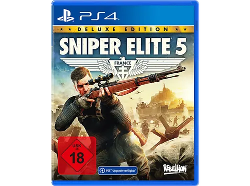 Sniper Elite 5 - Deluxe Edition [PlayStation 4] - Actionreiche Shooter-Erfahrung im Zweiten Weltkrieg! Erlebe verbesserte Kill-Cam, umfangreiche Kampagne und packenden Multiplayer mit bis zu 16 Spielern.