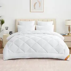 Bettdecke 240x260 Ganzjahresdecke Steppbettdecke - Bequeme Ganzjahresdecke in Flieder, ideal für Erwachsene. Mit 300GSM sorgt sie für angenehme Wärme und ist perfekt für jede Jahreszeit.